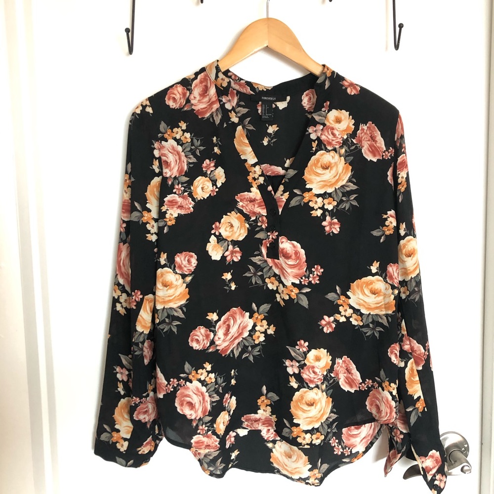 Floral Long Sleeve Blouse
